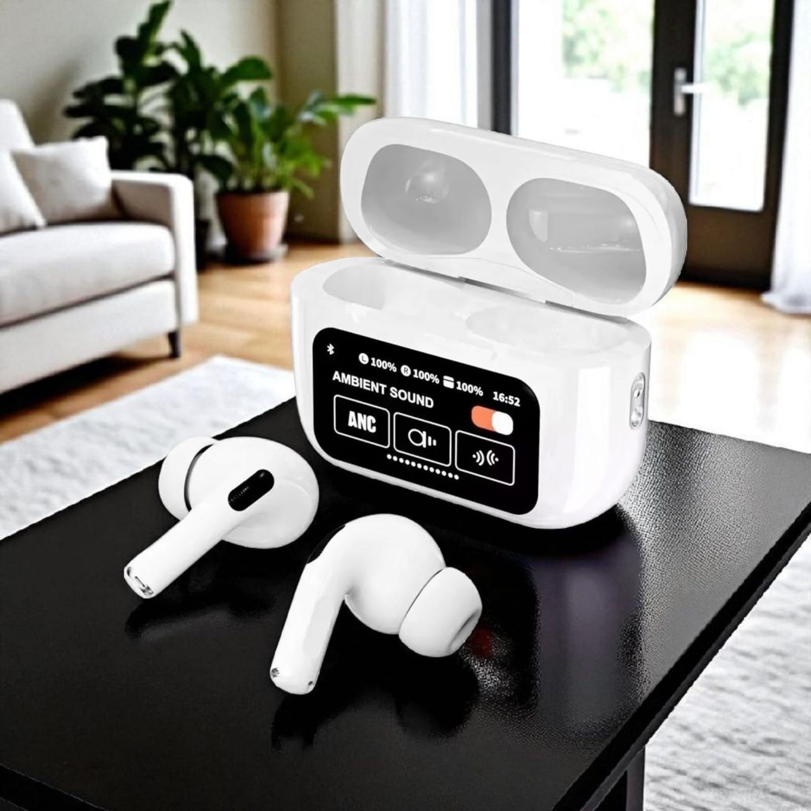 Audífonos Inalámbricos con Pantalla LED y Control Táctil