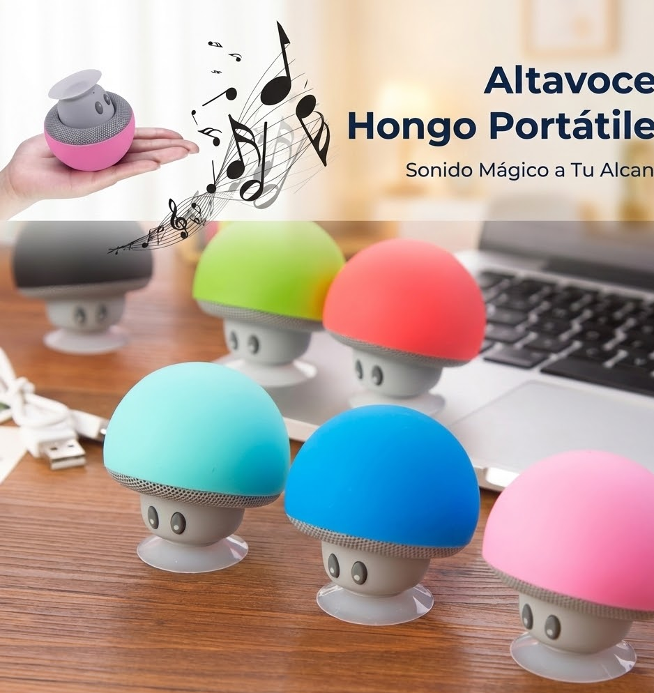Mini Bocina Bluetooth Hongo - Image 4