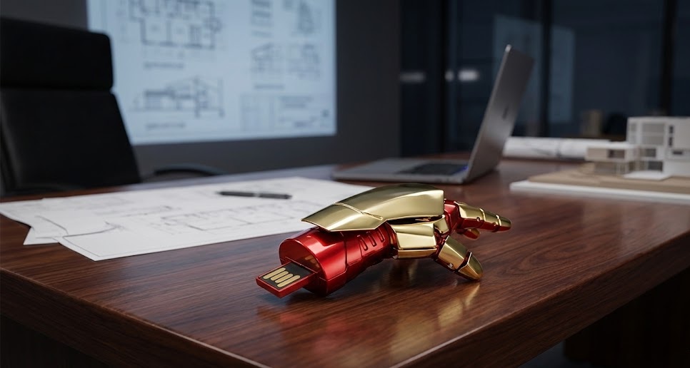 Memoria USB 32GB Edición Iron Man - Mano Articulada de Colección - Image 4