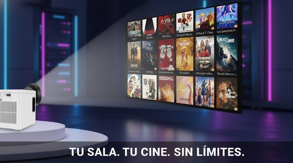 Proyector doméstico 4K Android de Doble Banda - Imagen 4