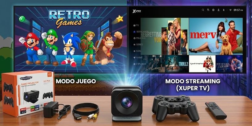 Gamer proyector x12 plus 2 en 1 (programación y juegos) - Image 2