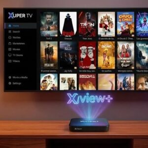 Tvbox xview certificado hp con android tv (streaming y smartube)