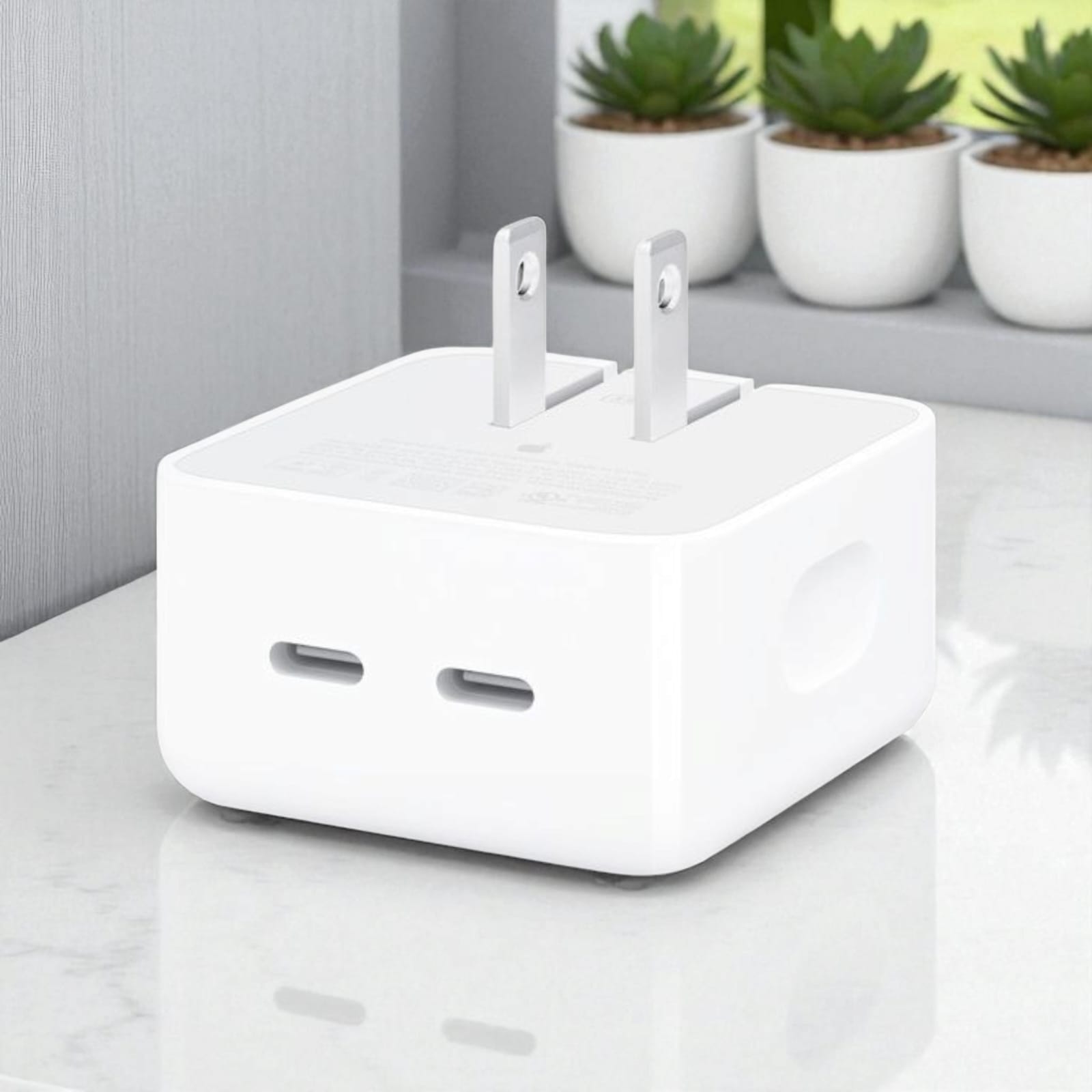 Adaptador de corriente compacto de 35 W con dos puertos USB-C - Imagen 2