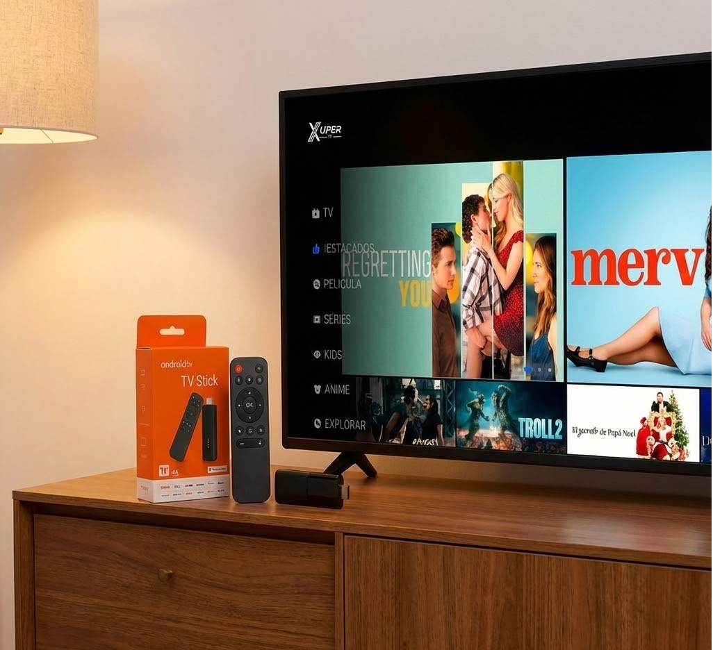 tvstick lwgb con programacion permanente con android tv con 4 ram 128 rom
