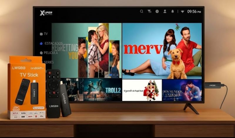 tvstick lwgb con programacion permanente con android tv con 4 ram 128 rom - Image 3
